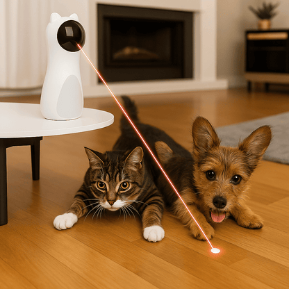 Juguete Láser Automático para Gatos y Perros - Antiaburrimiento